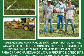 APOIO AO ESPORTE DE BRASILÂNDIA.