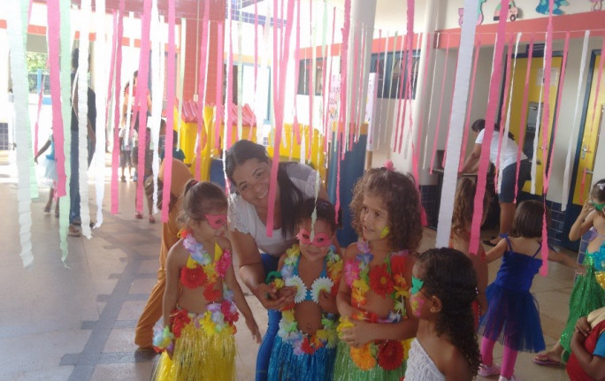 Carnaval no CMEI Odália Maria Nunes