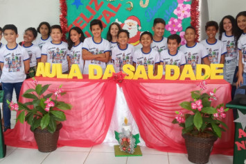 ESCOLA MUNICIPAL PAULO VI - AULA DA SAUDADE COM OS ALUNOS DO 5º ANO A e B.