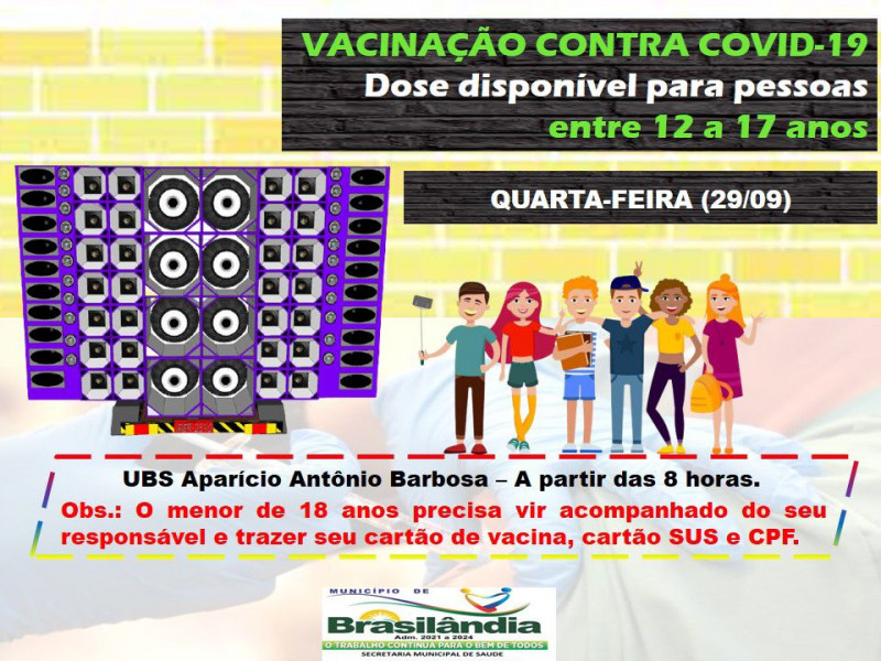 VACINAÇÃO CONTRA COVID-19 NO DIA 29-09-2021.