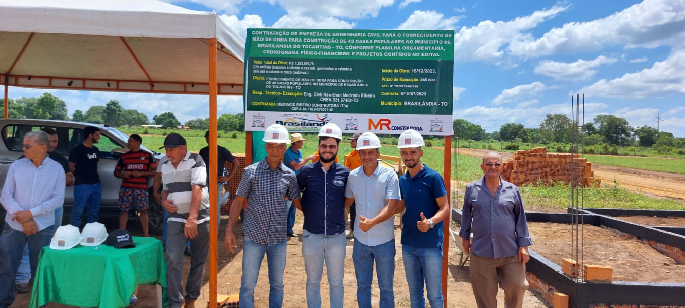 Prefeitura de Brasilândia do Tocantins inaugura obras e lança programa habitacional