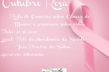 OUTUBRO ROSA RODA DE CONVERSA.