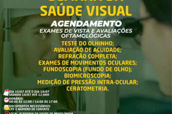 SEMANA DA SAÚDE VISUAL-AGENDAMENTOS.